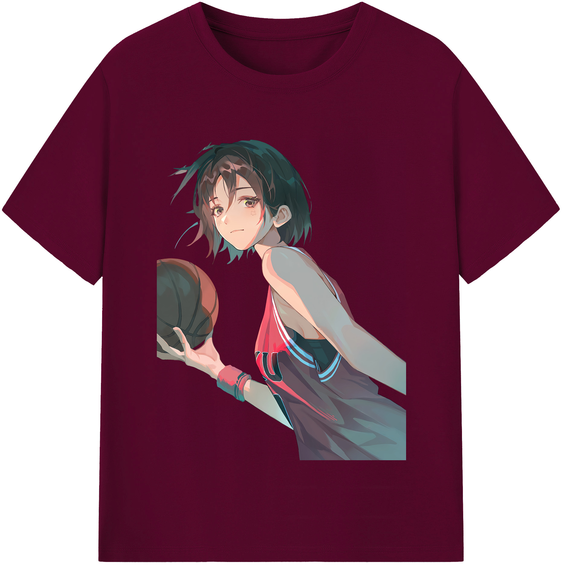 （画像用） SLAM DUNK／スラムダンク レディースカジュアルプリントTシャツ（綿100％）